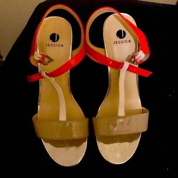 Jessica 4” Colour Block Heels - Picture 1 of 4